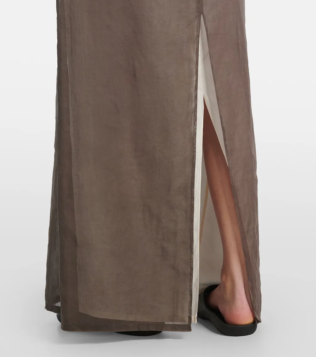 Zaira Deconstructed Cotton Maxi Skirt