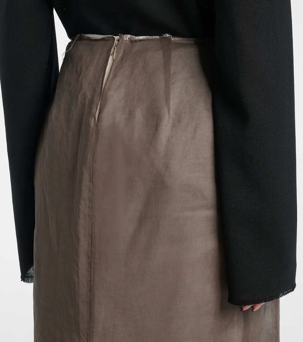 Zaira Deconstructed Cotton Maxi Skirt