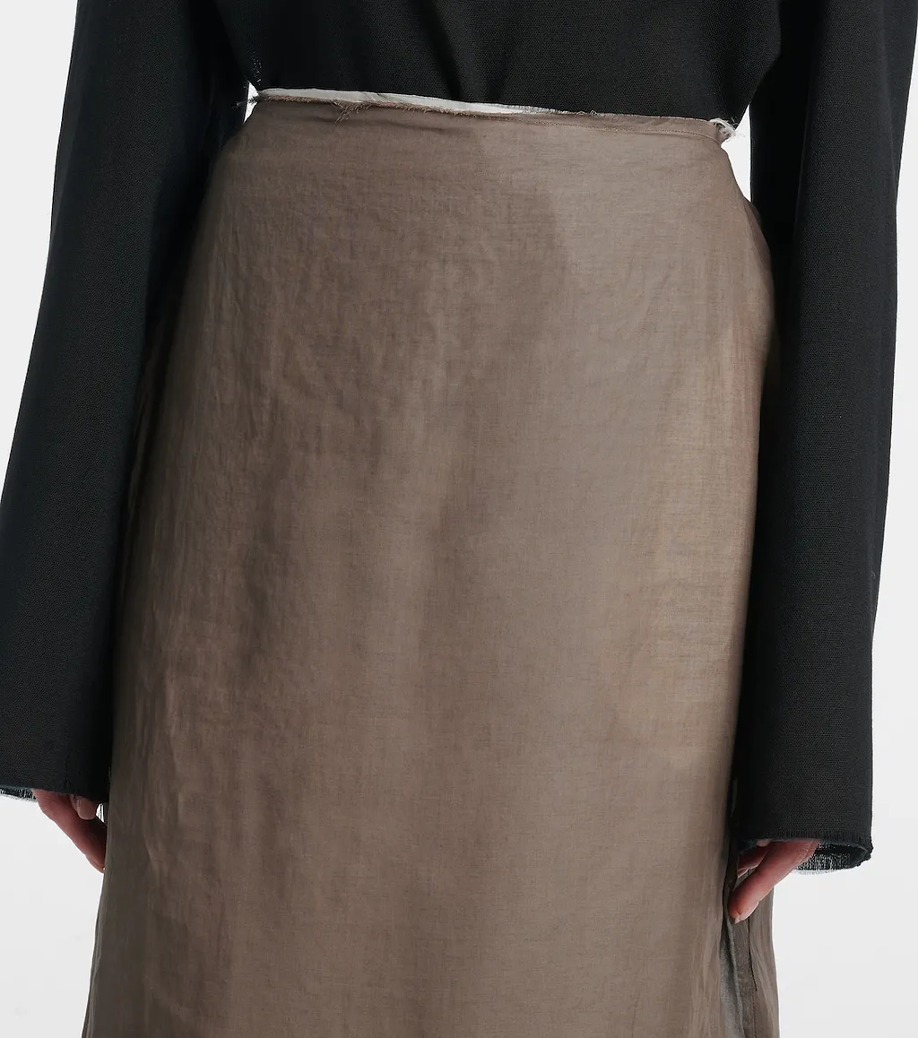 Zaira Deconstructed Cotton Maxi Skirt