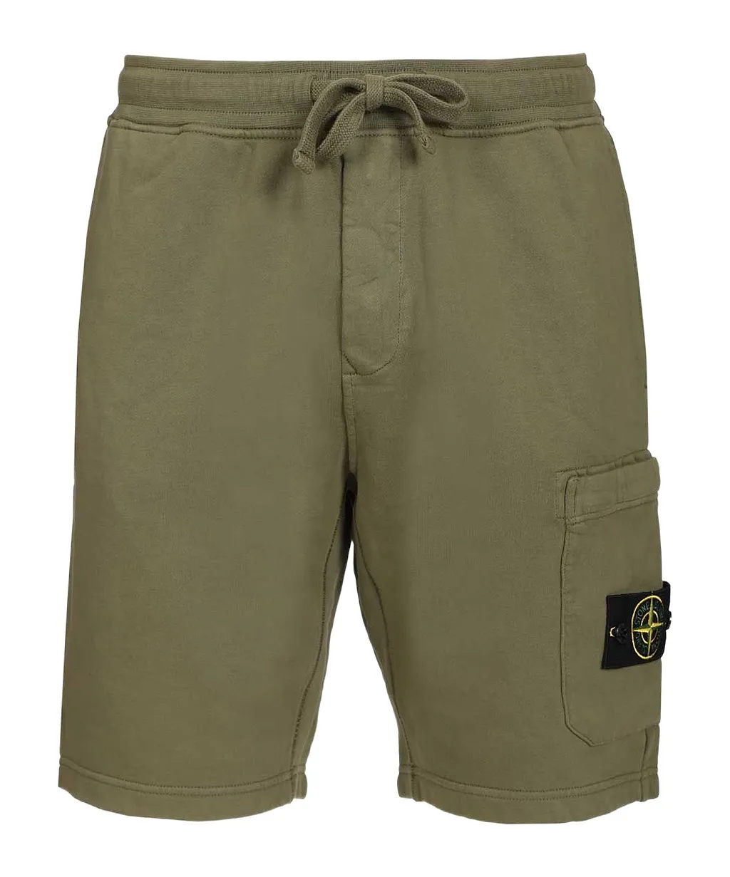 Stone Island Logo Patch Cargo Shorts