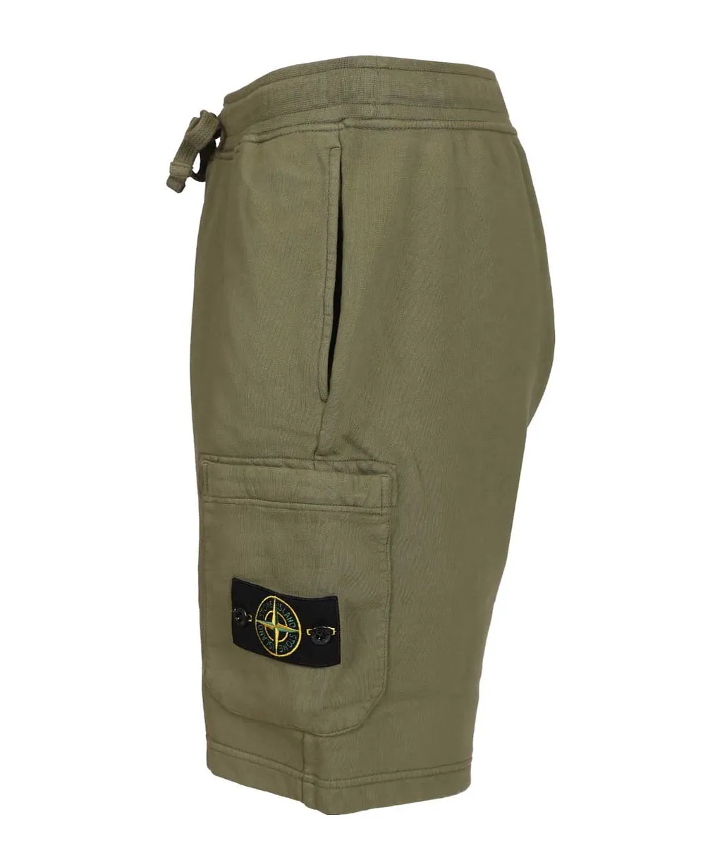 Stone Island Logo Patch Cargo Shorts