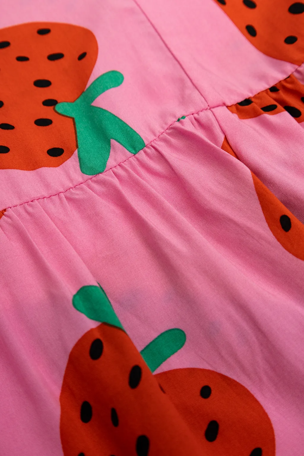 Stella Mccartney Kids Strawberry-Printed Ruffled Dress