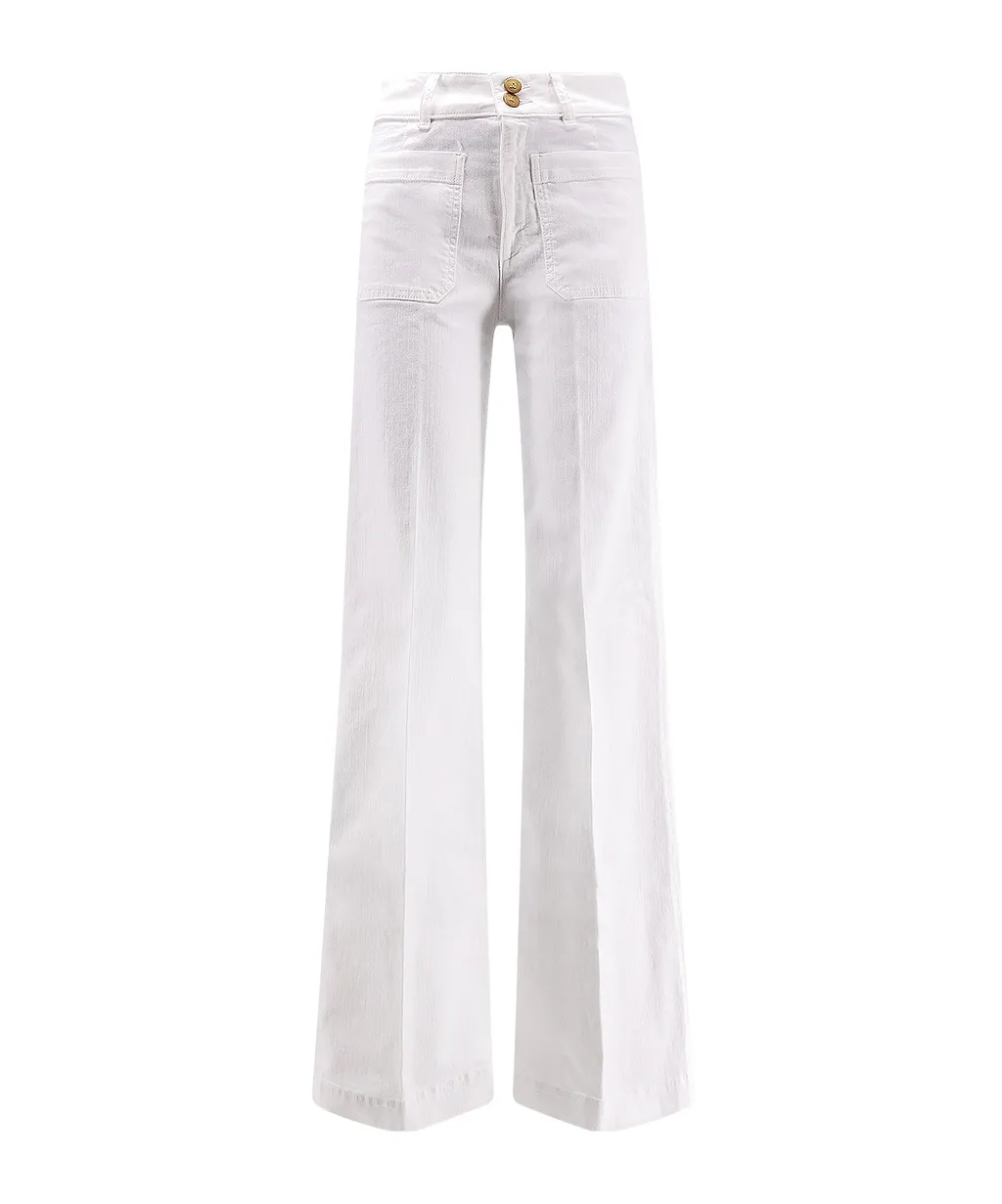 The Seafarer Flared Patch-Pocket Jeans