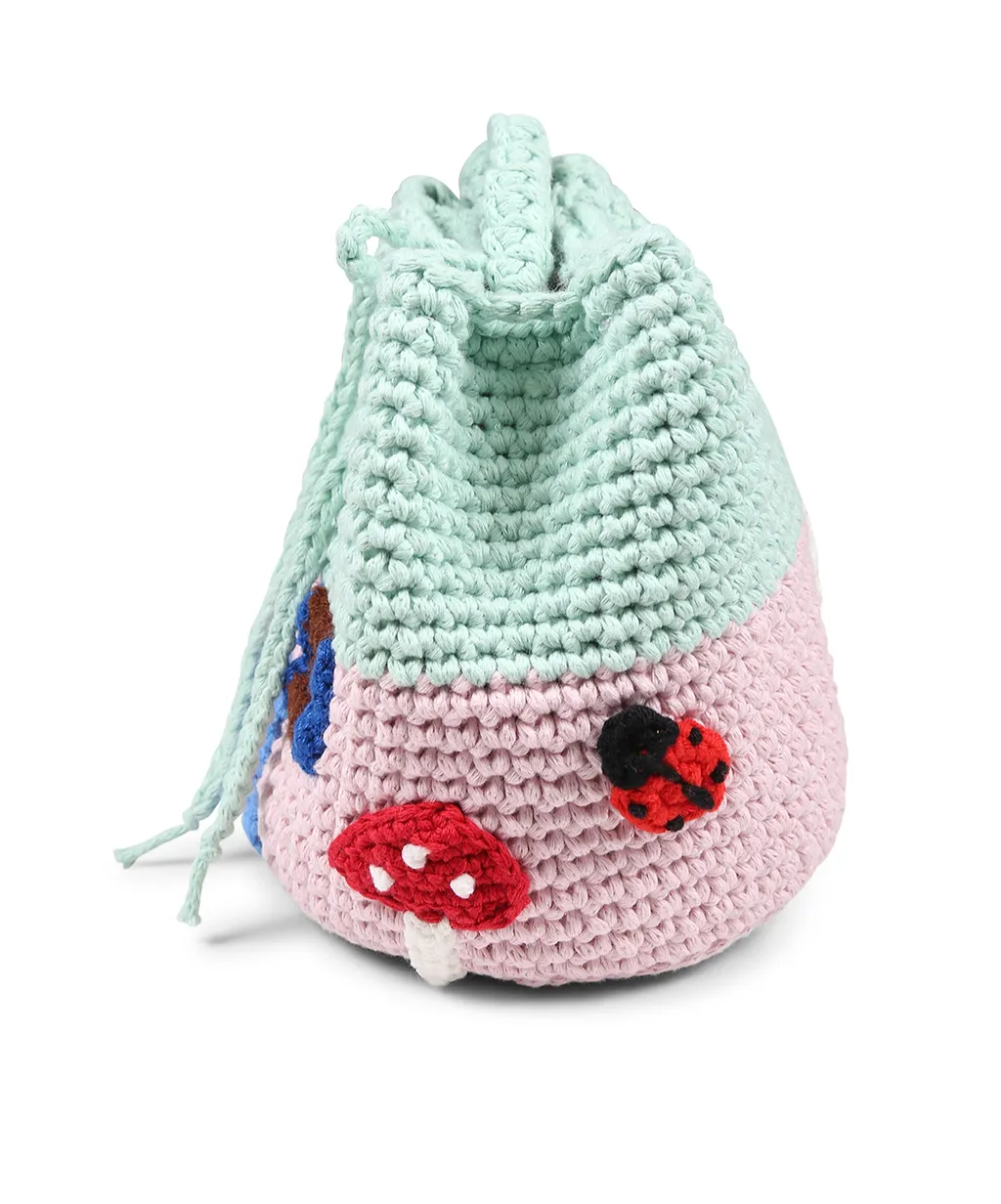 Stella Mccartney Kids Toadstool House Crocheted Crossbody Bag