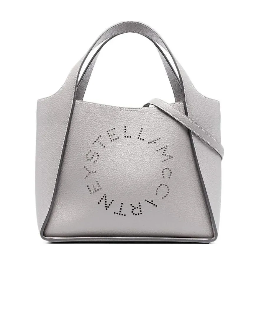 Stella Mccartney Logo Perforated Shoulder Bag