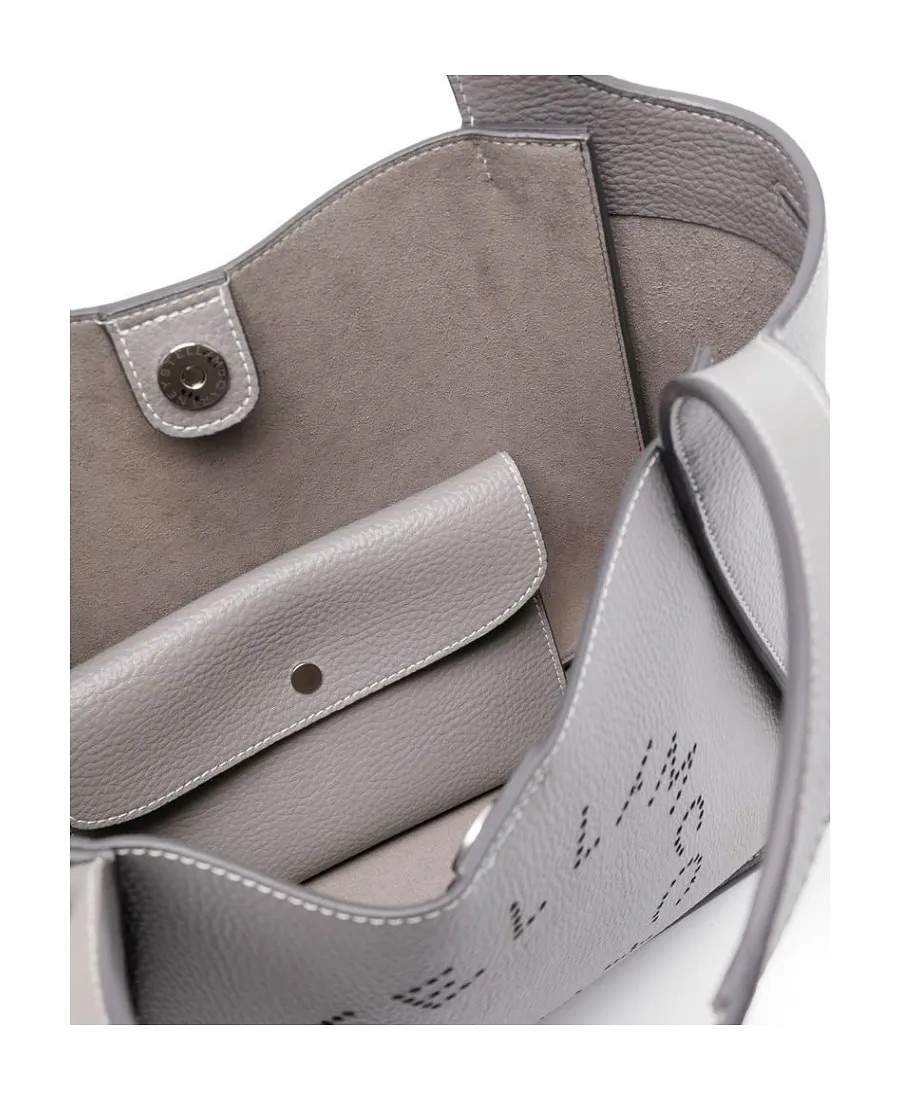 Stella Mccartney Logo Perforated Shoulder Bag