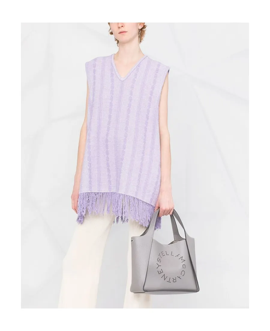 Stella Mccartney Logo Perforated Shoulder Bag