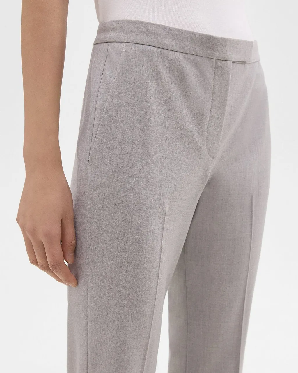 Demitria Wool Low-Rise Pants