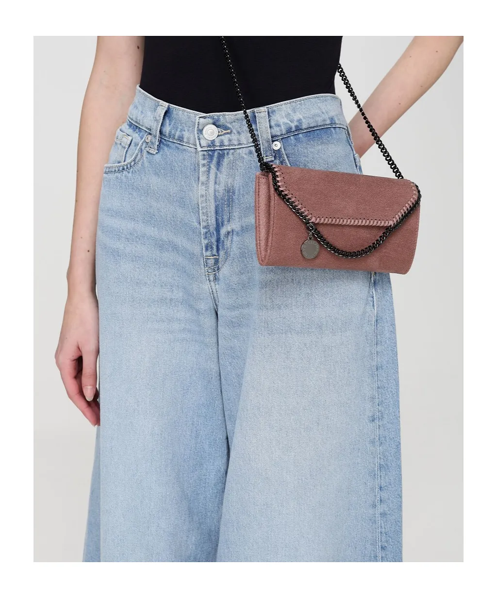 Stella Mccartney Stitch Detailed Chain Satchel Bag