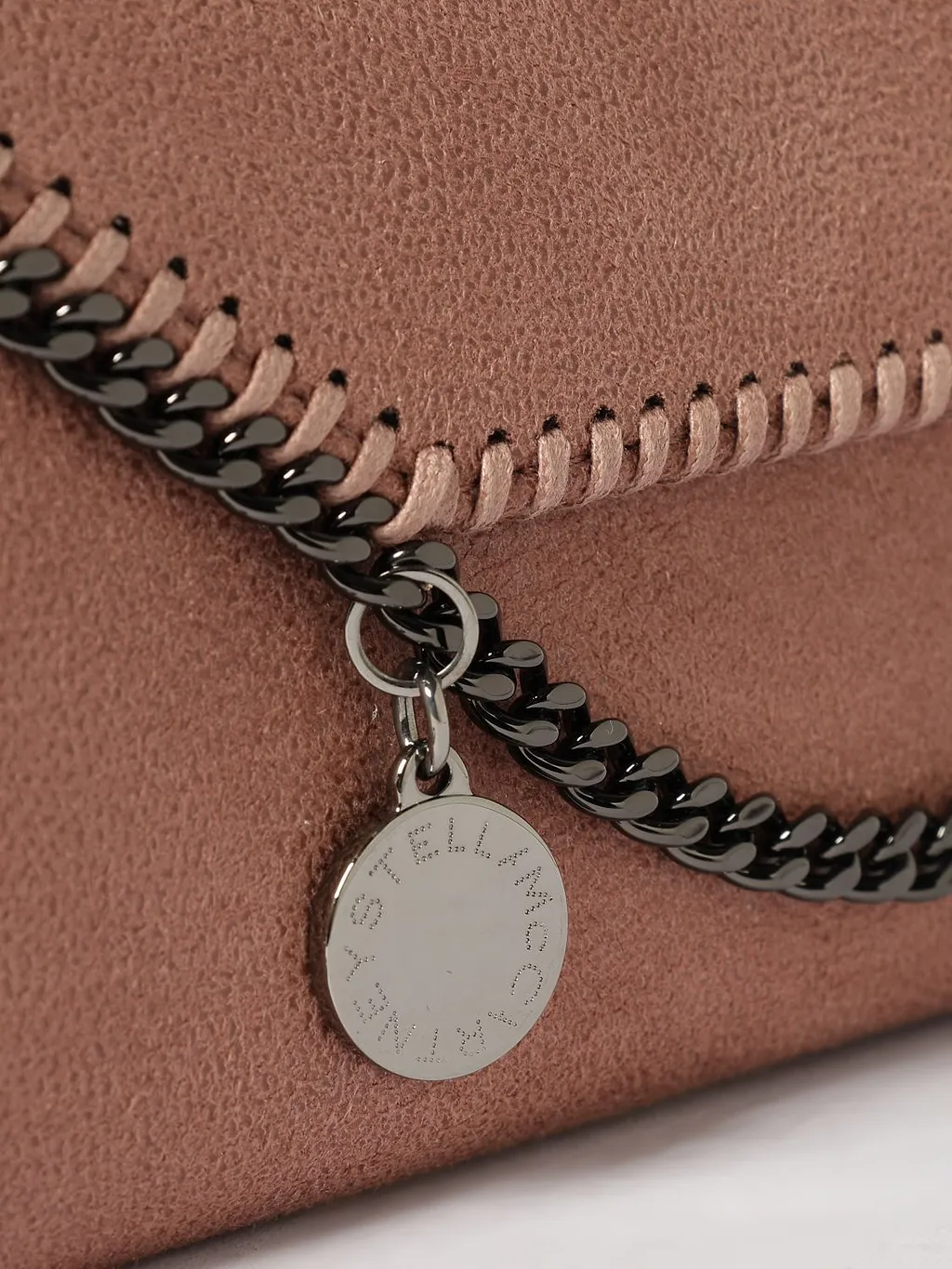 Stella Mccartney Stitch Detailed Chain Satchel Bag