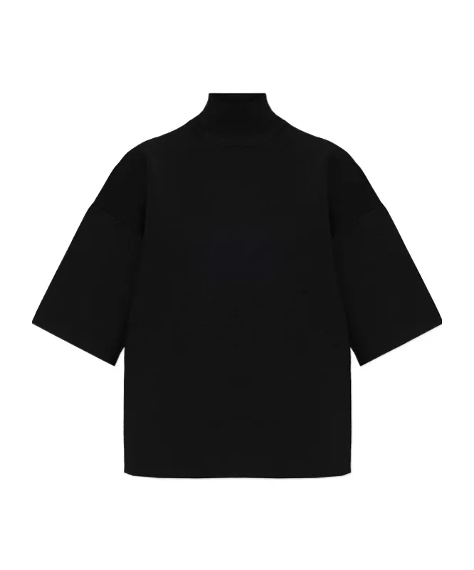Theory High Neck Straight Hem Top