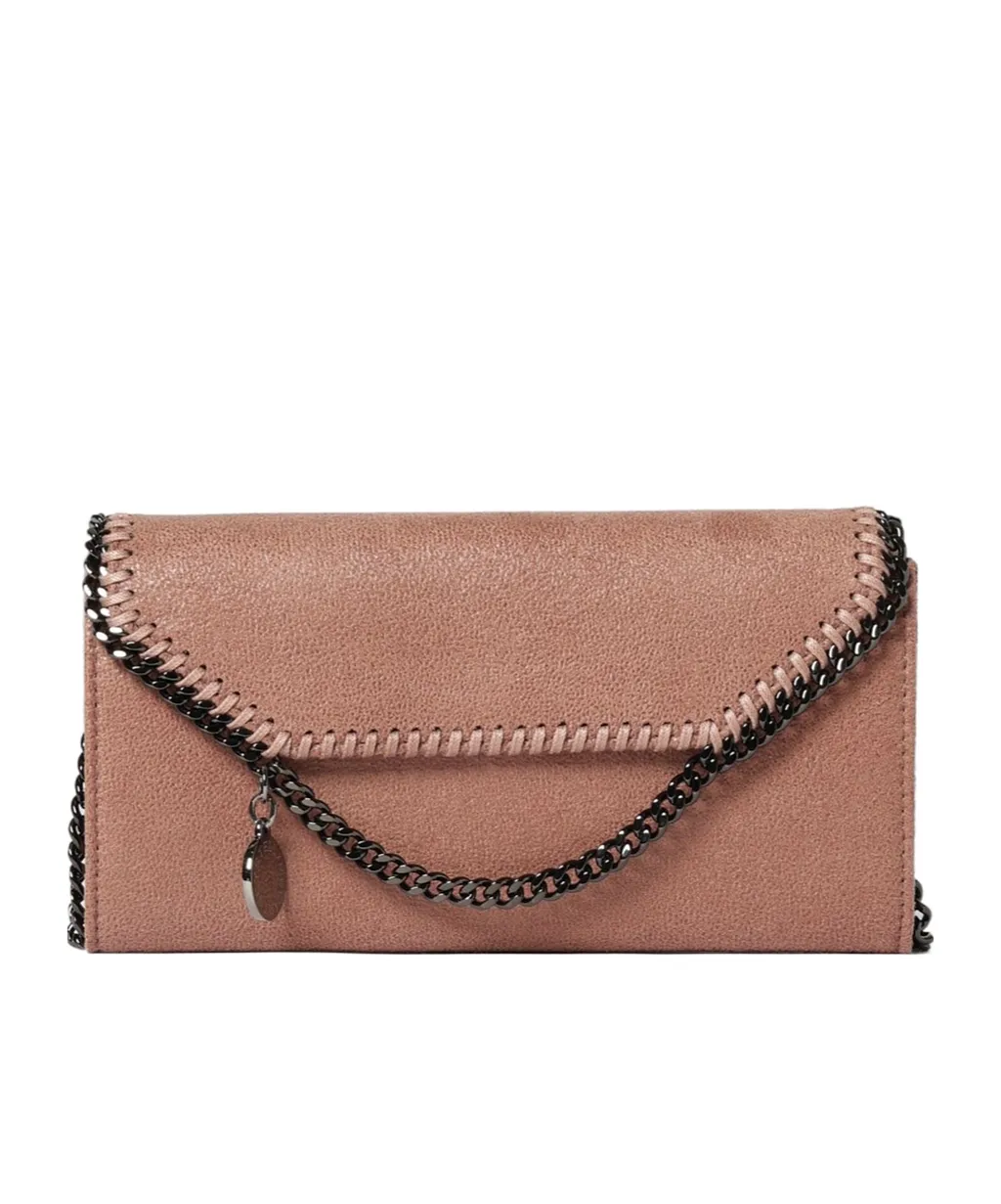 Stella Mccartney Stitch Detailed Chain Satchel Bag