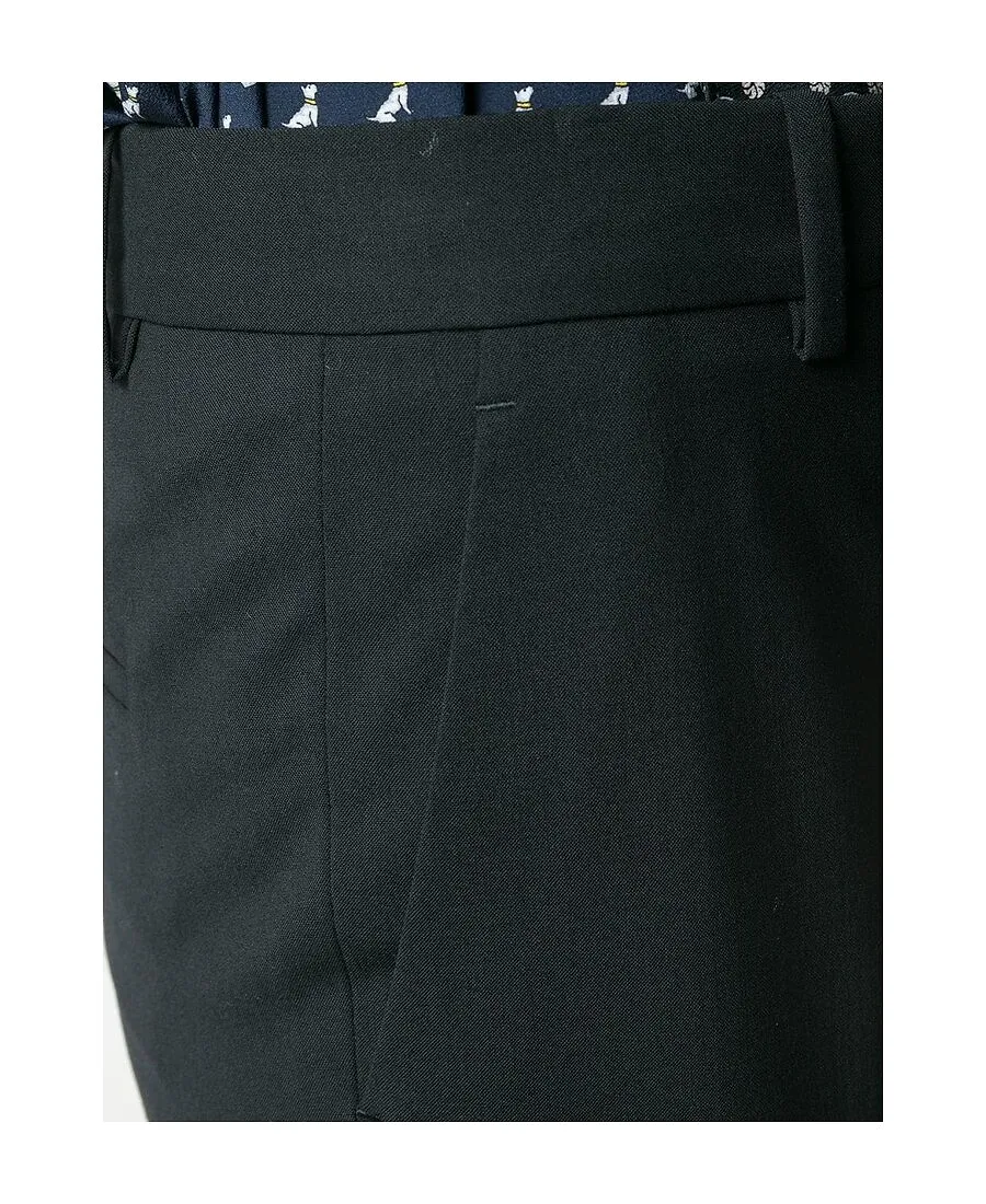 Mid-Rise Cropped Trousers