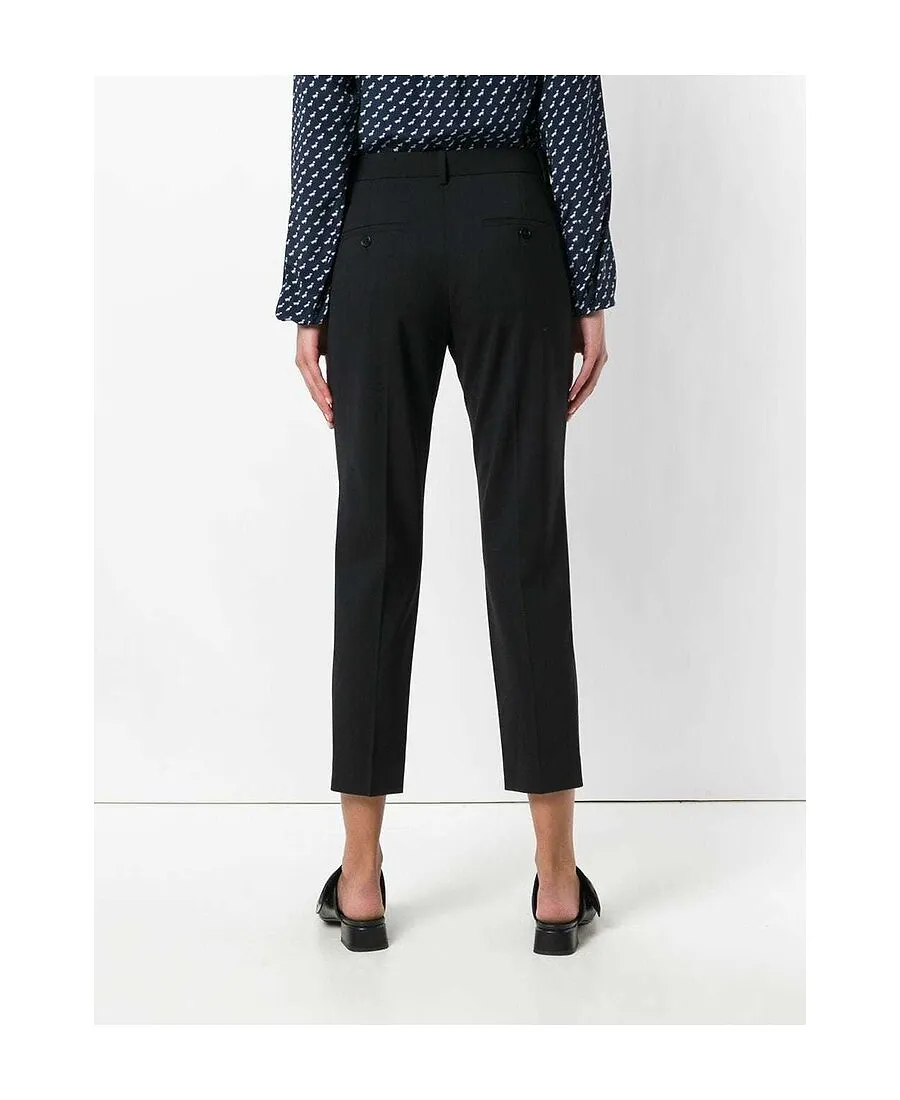 Mid-Rise Cropped Trousers