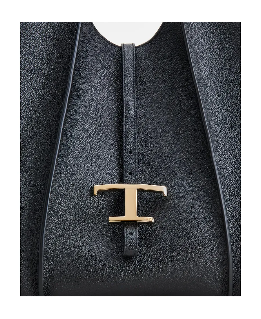 Black Medium Logo Handbag