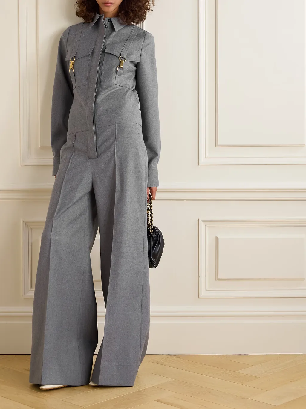 Wool Flannel Jumpsuit