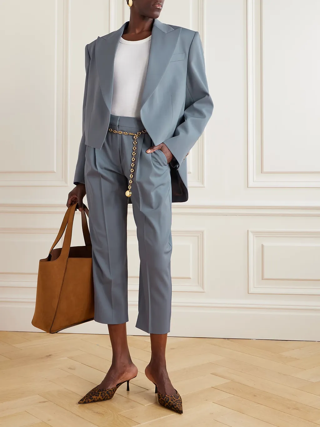 Wool Blend Suit Jacket