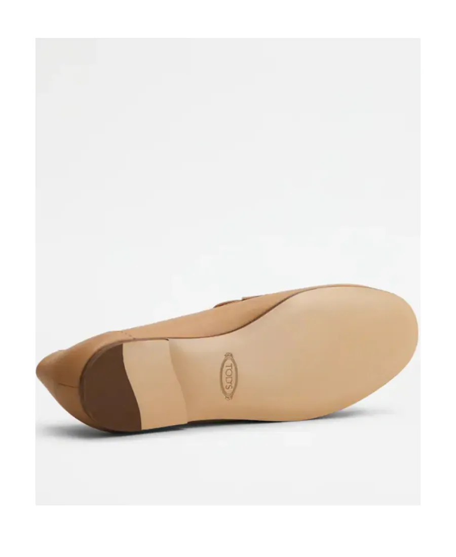 Kate Gold-Chain Leather Loafers