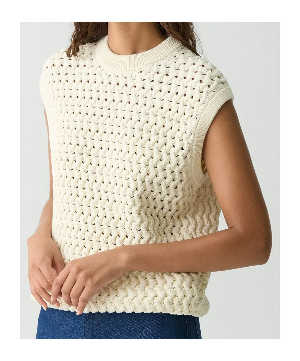 Theory Cable-Knitted Sleeveless Vest