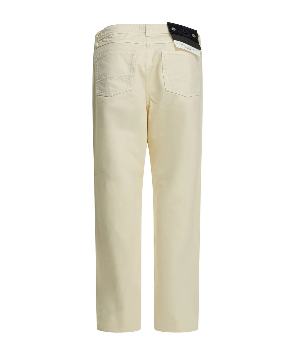 Stone Island Wide-Leg Cotton Pants