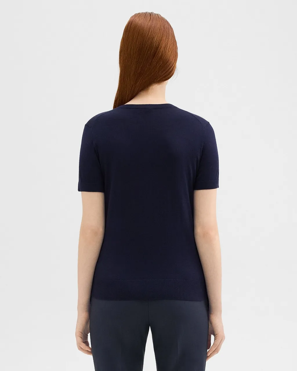 Theory Fine-Knit Crewneck T-Shirt