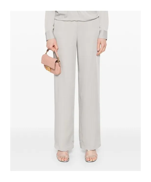Theory Georgette Wide-Leg Pull-On Pants