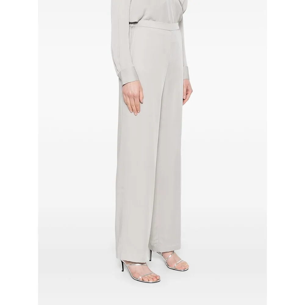 Theory Georgette Wide-Leg Pull-On Pants