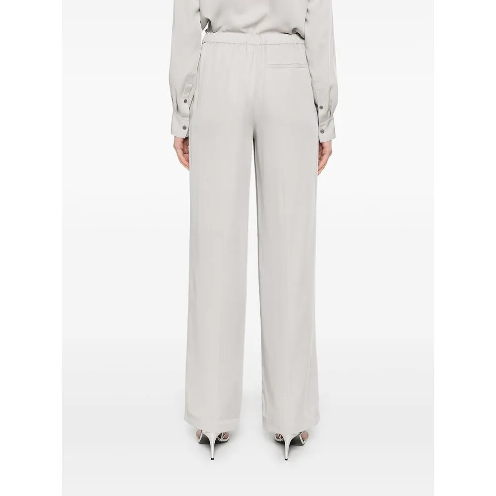 Theory Georgette Wide-Leg Pull-On Pants