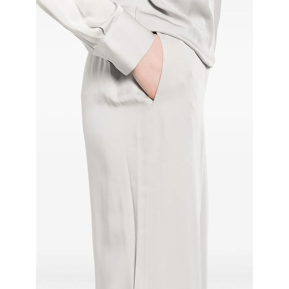 Theory Georgette Wide-Leg Pull-On Pants