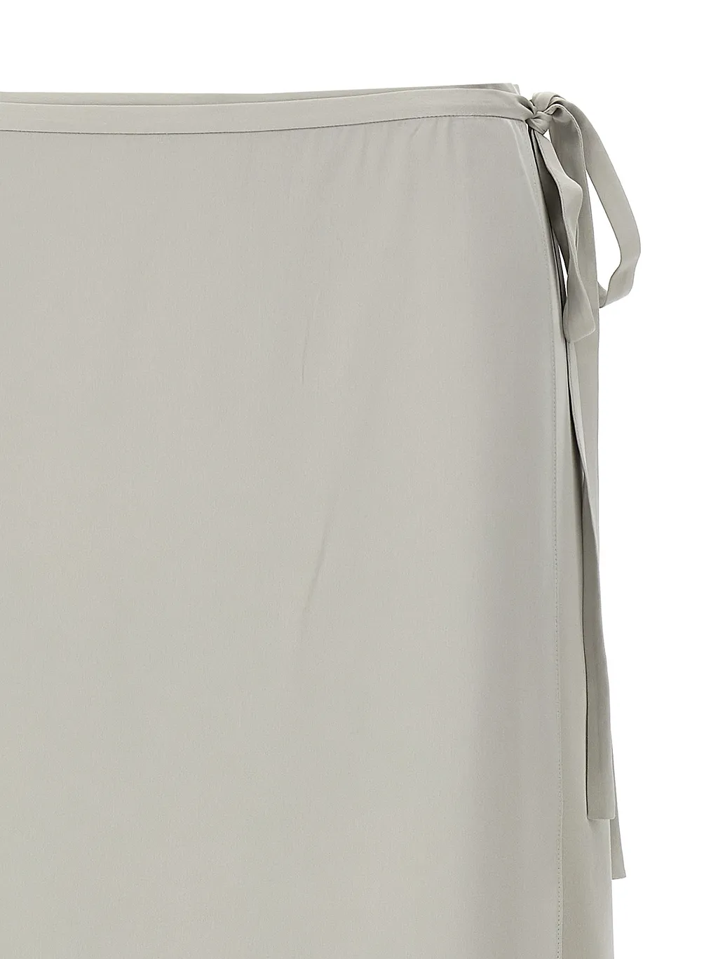 Theory Flared Hem Wrapped Midi Skirt