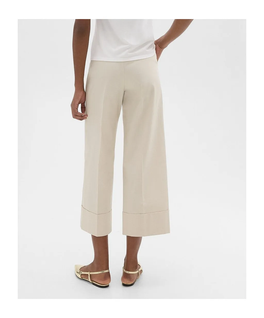 Theory High-Waist Cuff Pants