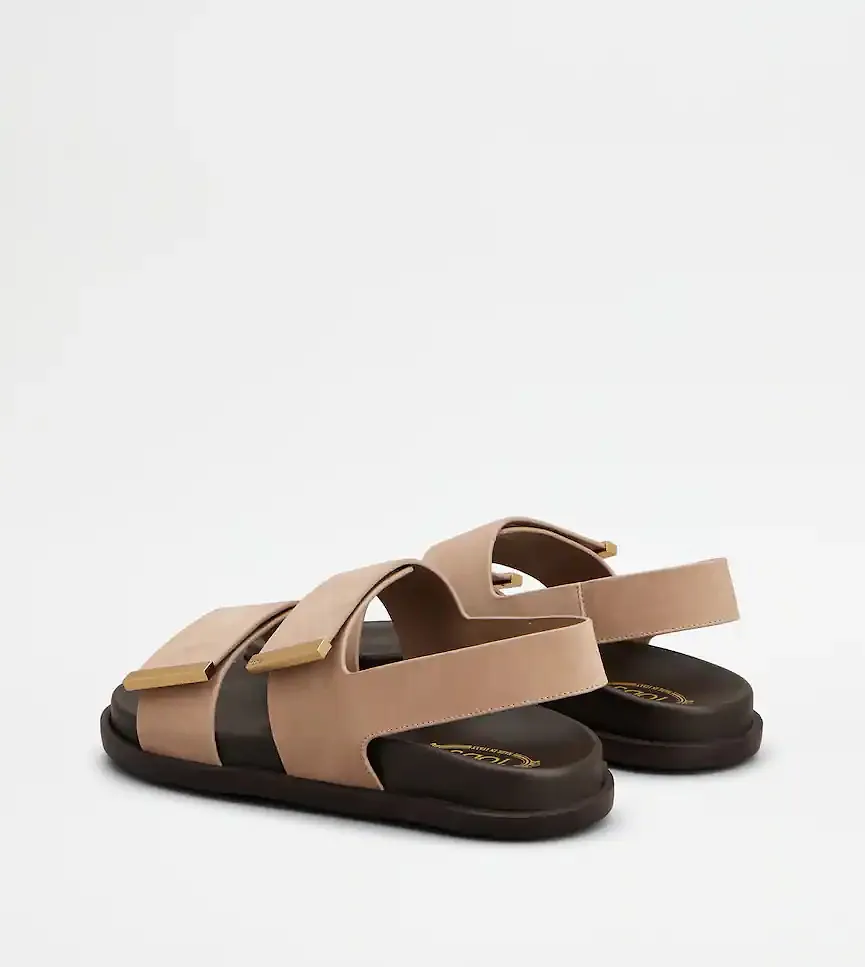 Tod's Bars-Strap Slingback Sandals