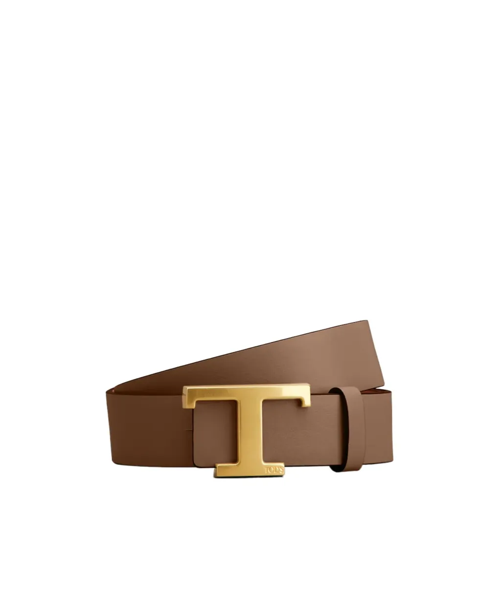 Tod's T Logo Leather Belt