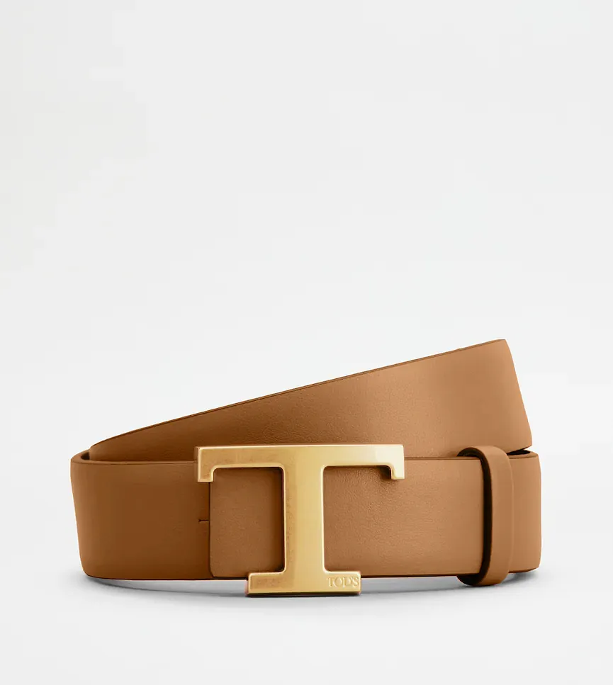 Tod's T Logo Leather Belt