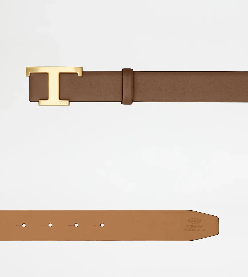 Tod's T Logo Leather Belt