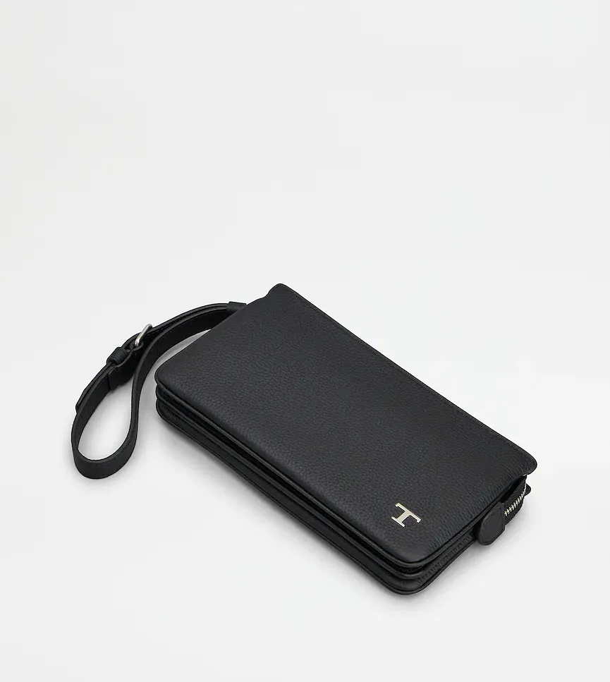 Tod's Textured Zip Wrist Pouch