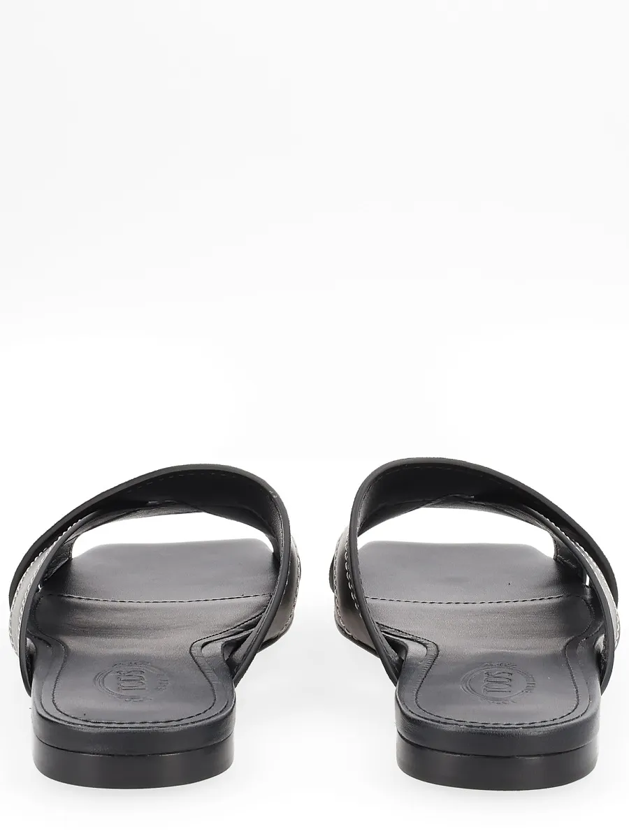 Tod's Crossed-Strap Flat Sandals