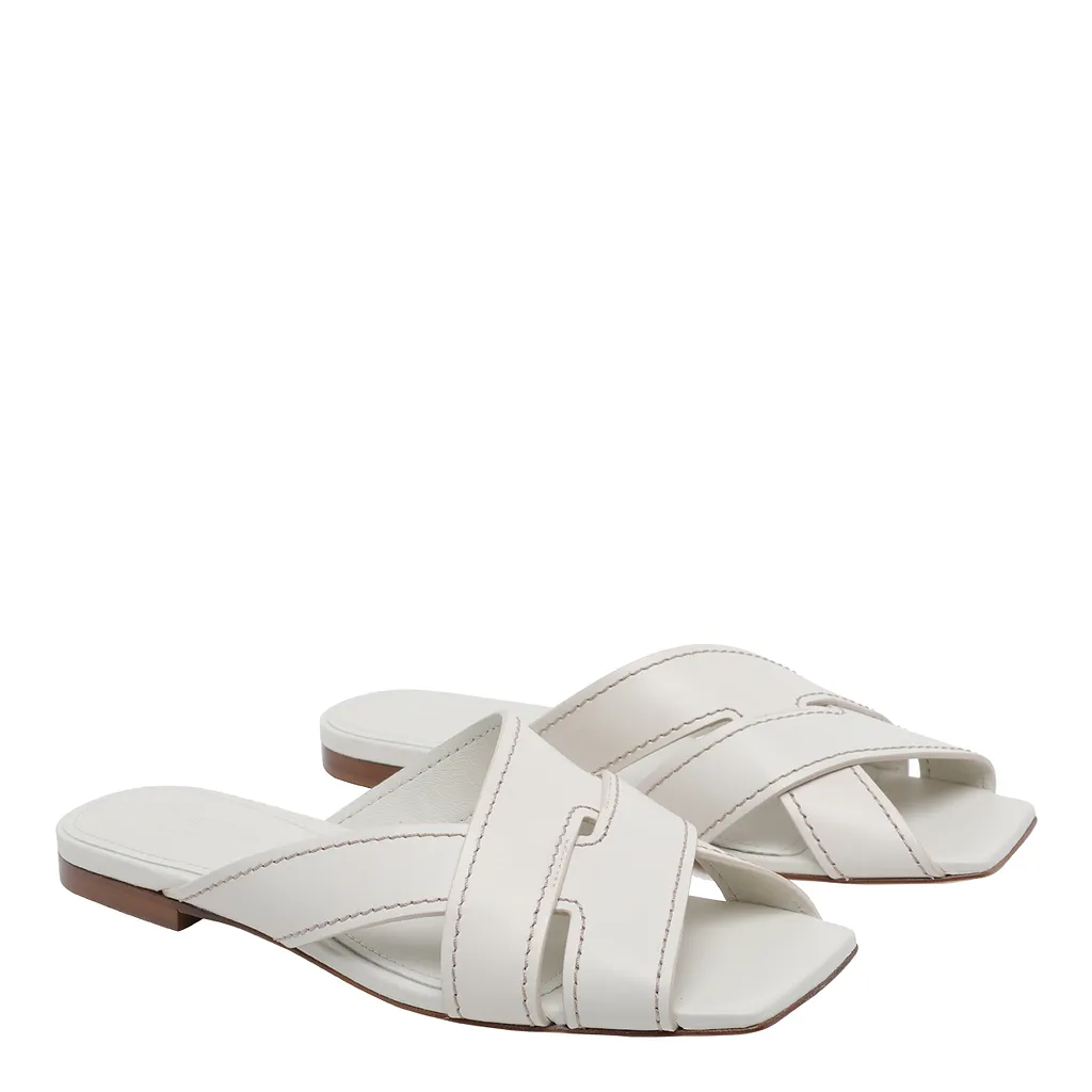 Tod's Cutout Slide Flat Sandals