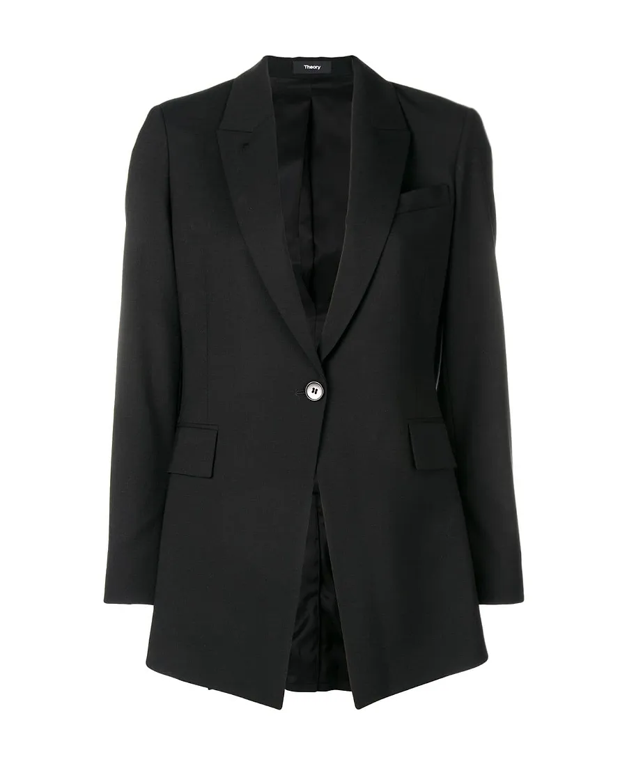 Theory Single-Breasted Tailored Blazer