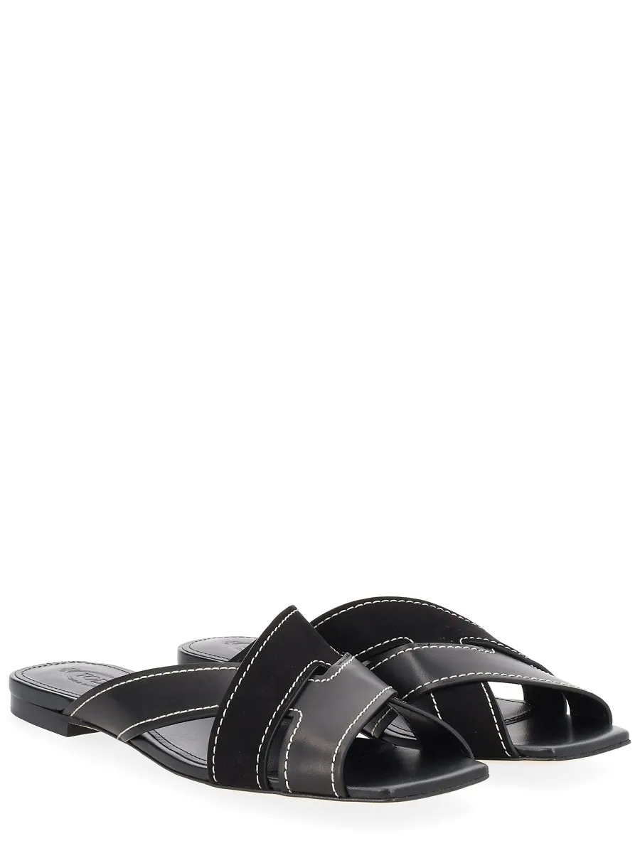 Tod's Crossed-Strap Flat Sandals