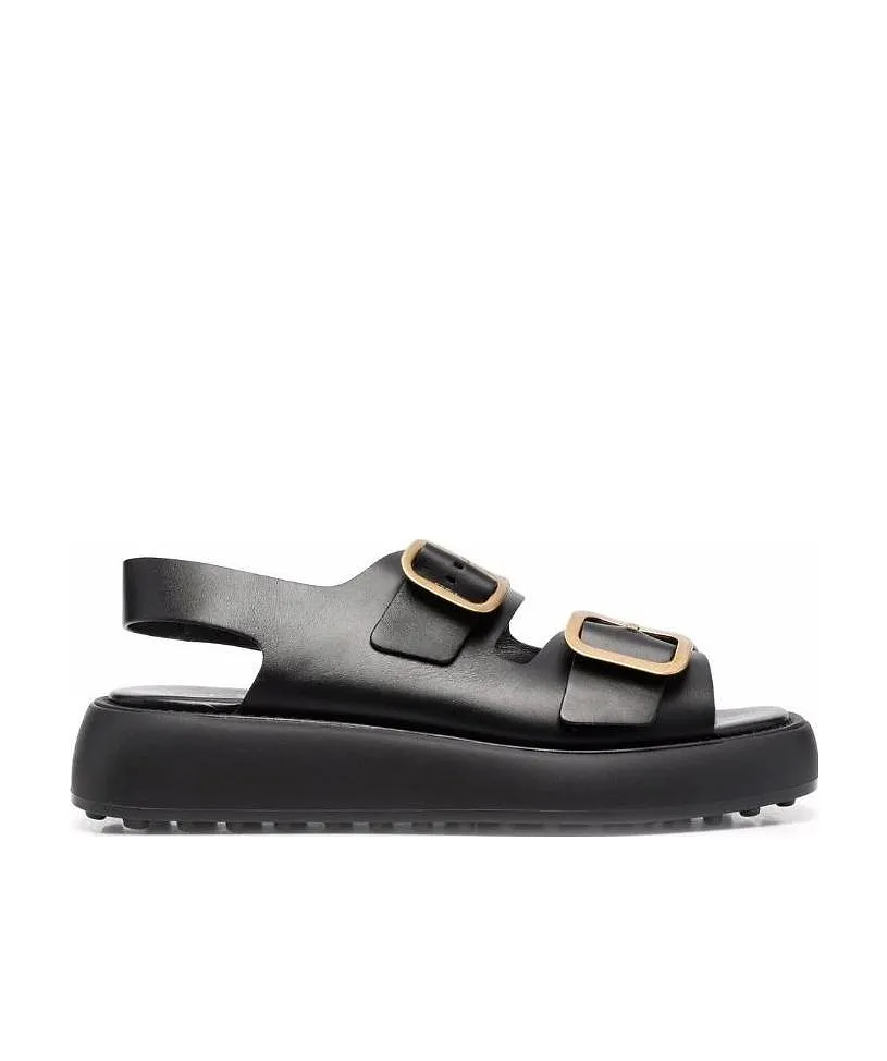 Tod's Double Buckle Strap Sandals