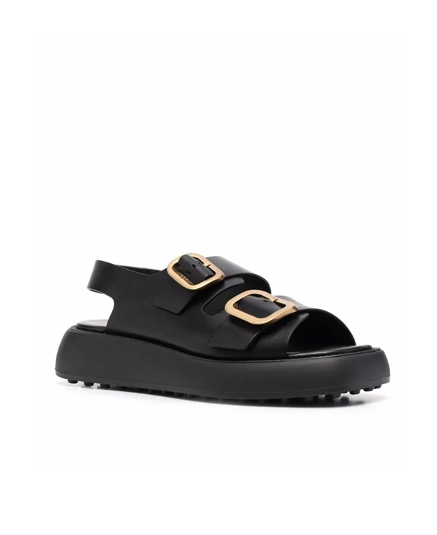 Tod's Double Buckle Strap Sandals