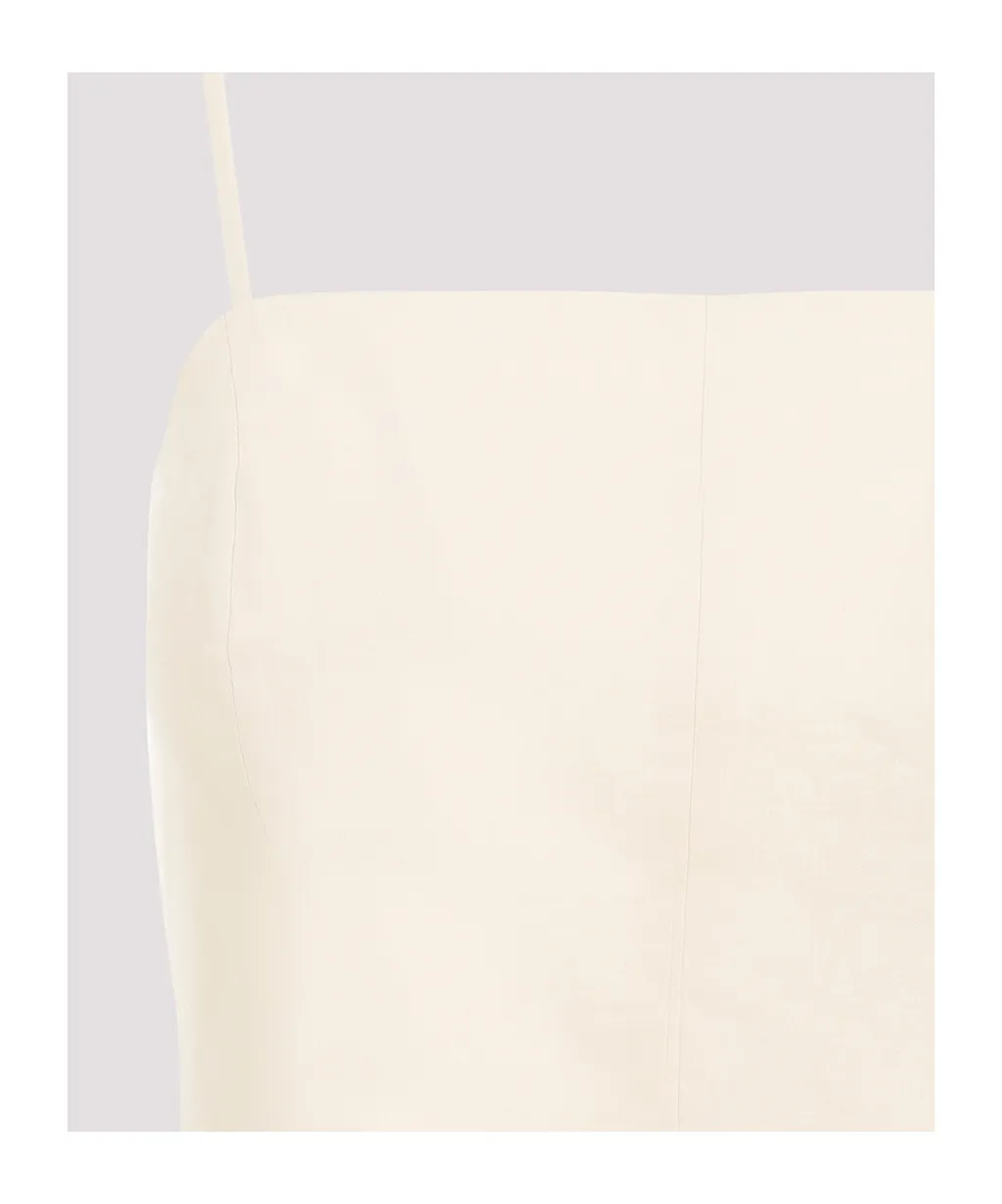 Theory Square-Neck Sleeveless A-Line Midi Dress