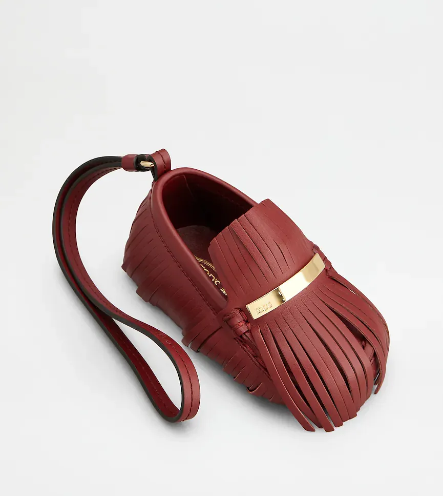 Tod's Gommino Fringe Leather Keyring