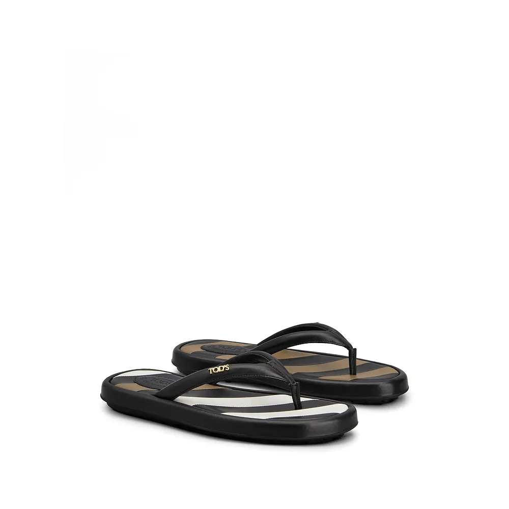 Tod's Striped Flip-Flops & Slides