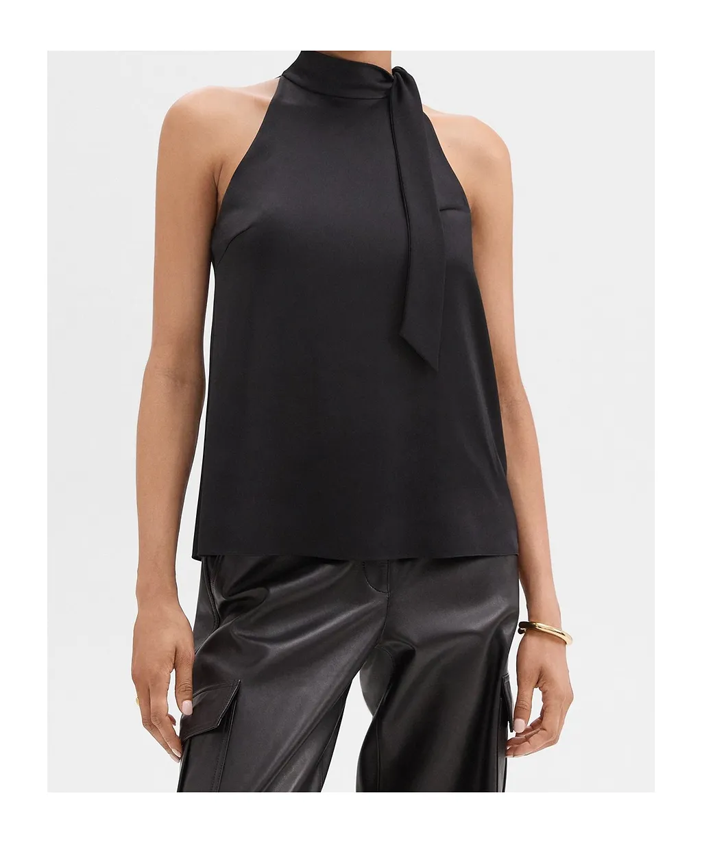 Theory Tie-Neck Halter Top