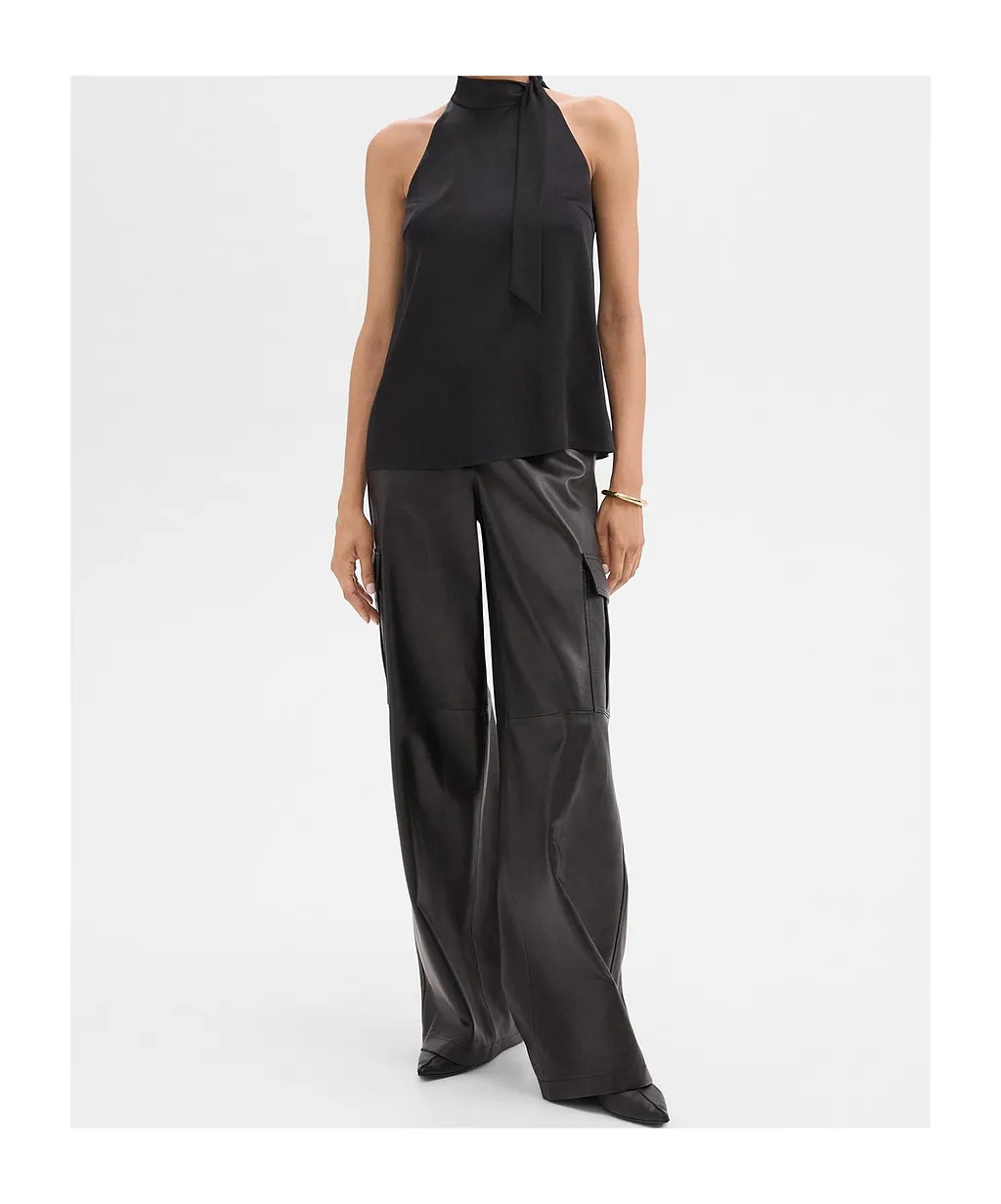 Theory Tie-Neck Halter Top