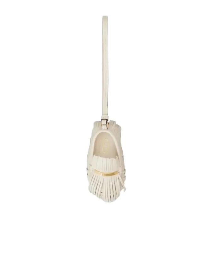 Tod's Fringed Shoe Charm Keyring