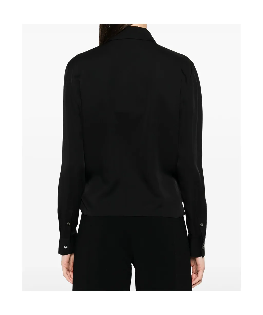 Theory V-Neck Draped Blouse