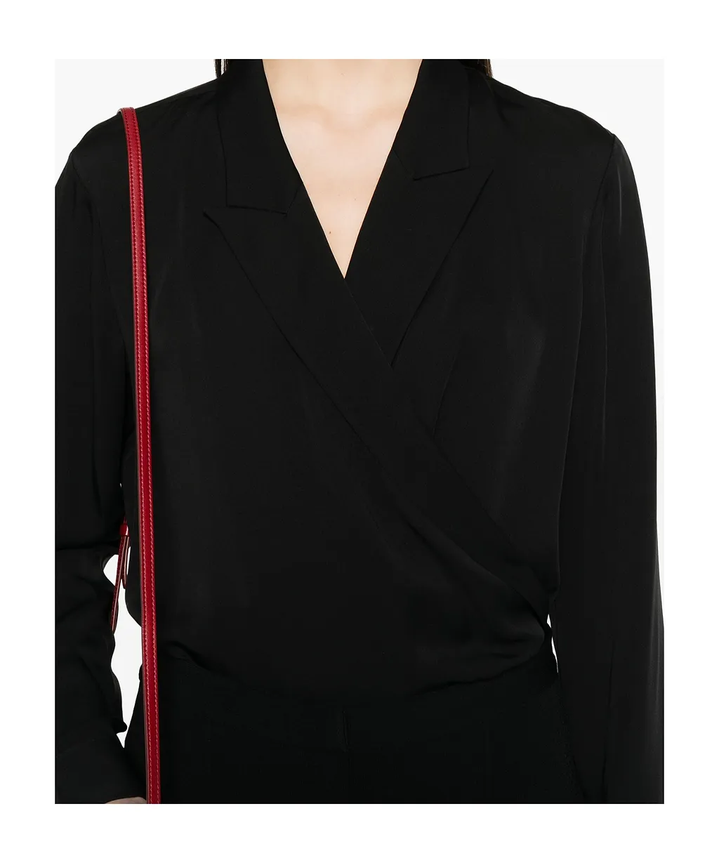 Theory V-Neck Draped Blouse